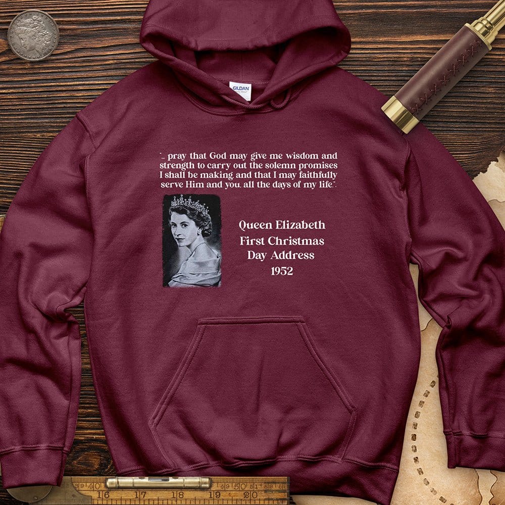Queen Elizabeth II Xmas Address Hoodie | HistoreeTees