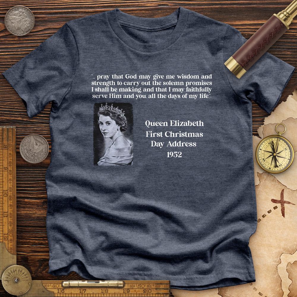 Queen Elizabeth II Xmas Address Premium Quality Tee | HistoreeTees
