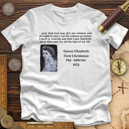 Queen Elizabeth II Xmas Address Premium Quality Tee | HistoreeTees