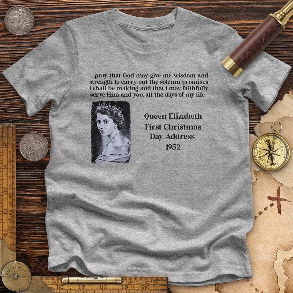 Queen Elizabeth II Xmas Address Premium Quality Tee | HistoreeTees