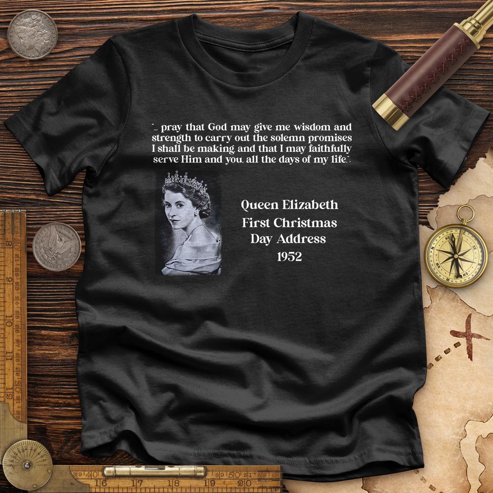 Queen Elizabeth II Xmas Address Premium Quality Tee | HistoreeTees