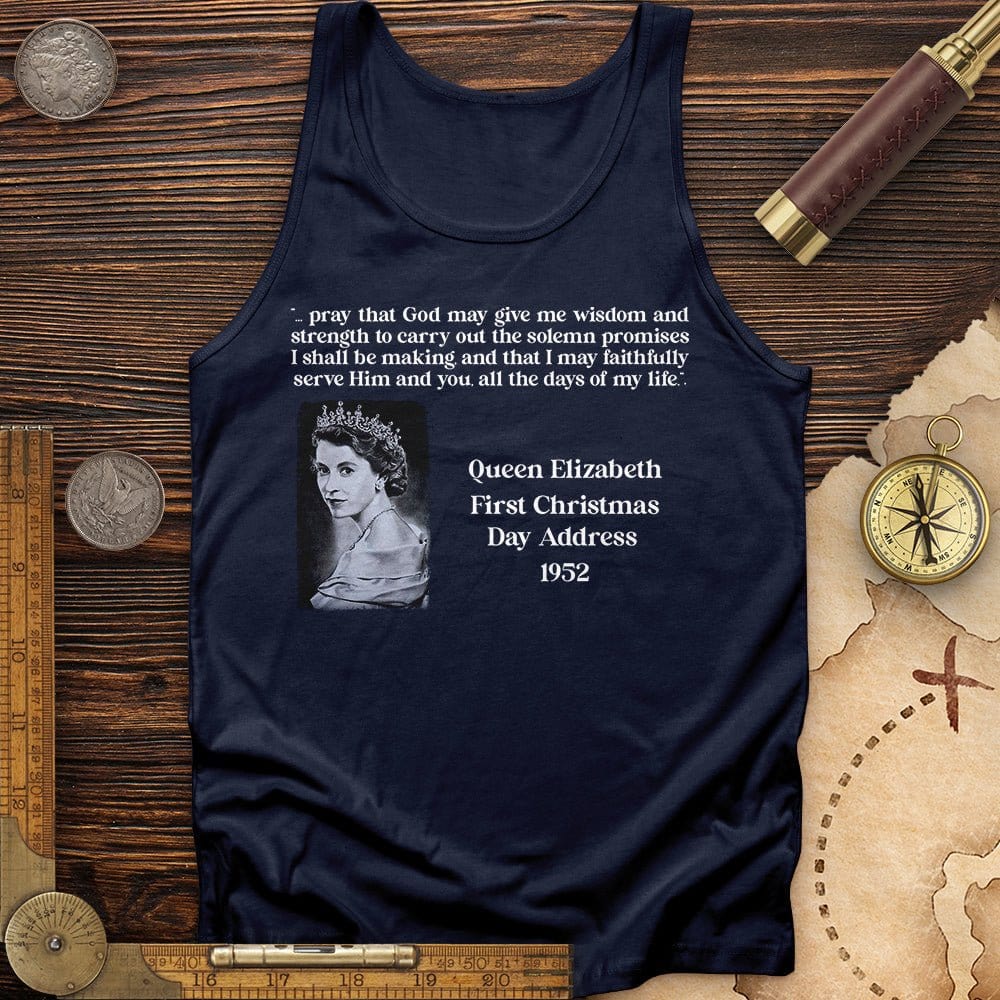 Queen Elizabeth II Xmas Address Tank | HistoreeTees