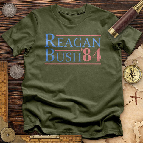 Reagan Bush T-Shirt Military Green / S