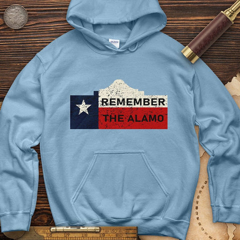 Remember The Alamo Hoodie Light Blue / S