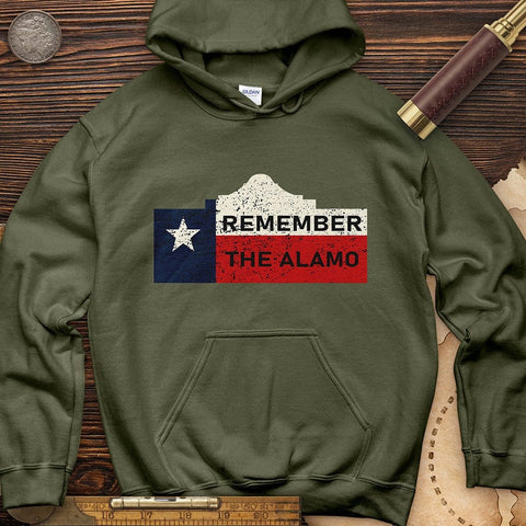Remember The Alamo Hoodie Military Green / S