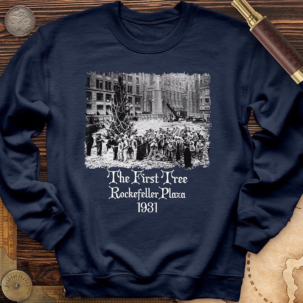 Rockefeller XMas Tree Crewneck | HistoreeTees