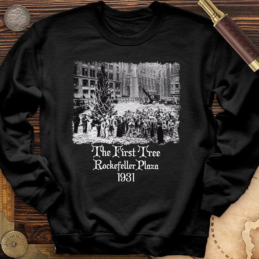 Rockefeller XMas Tree Crewneck | HistoreeTees