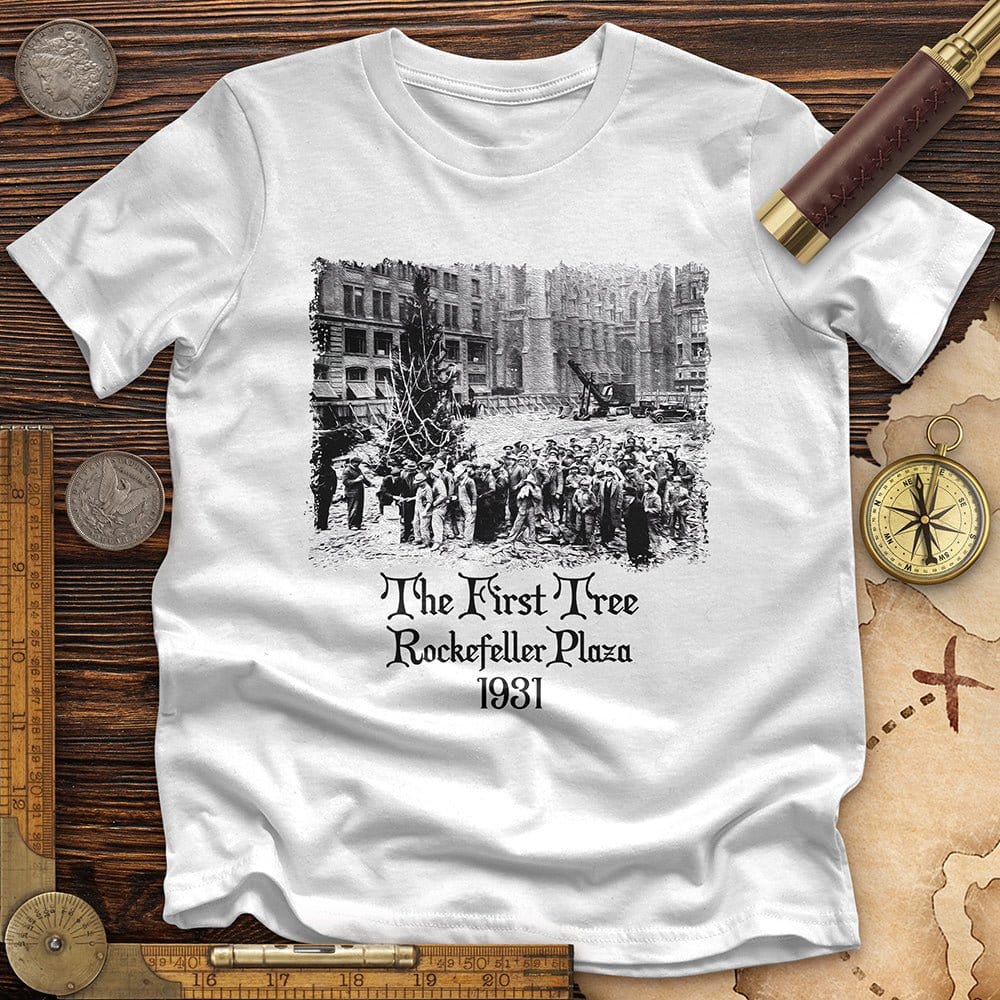 Rockefeller XMas Tree Premium Quality Tee White / S