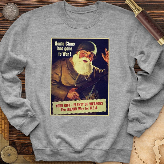 Santa Has Gone To War Crewneck Sport Grey / S