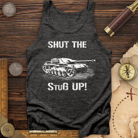 Shut The Stug Up Tank Charcoal Black TriBlend / XS