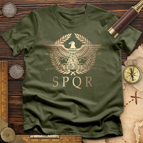 SPQR T-Shirt Military Green / S