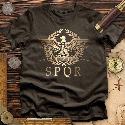 SPQR T-Shirt Dark Chocolate / S