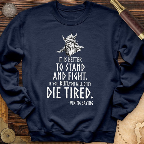 Stand And Fight Crewneck Navy / S