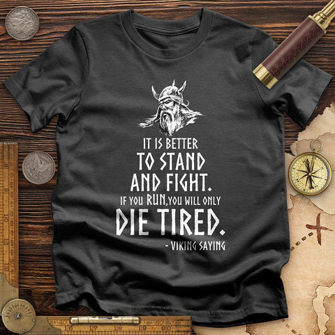 Stand and Fight T-Shirt Charcoal / S
