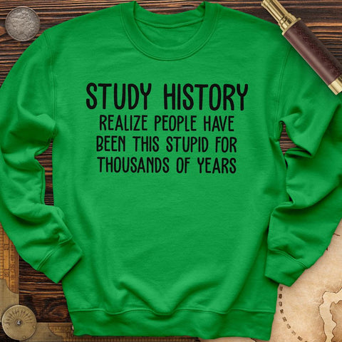 Study History Crewneck Irish Green / S