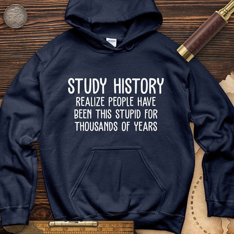Study History Hoodie Navy / S