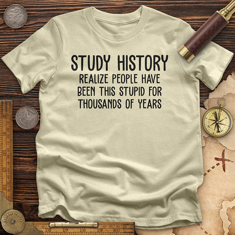 Study History T-Shirt Natural / S