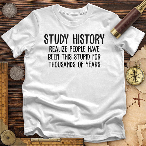 Study History T-Shirt White / S
