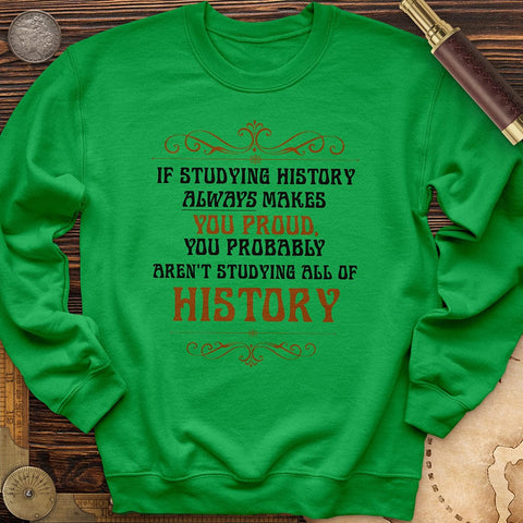 Studying History Crewneck