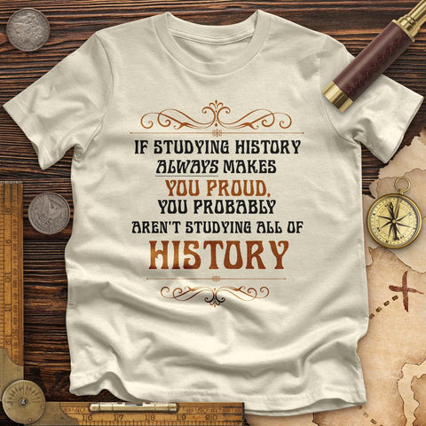 Studying History Premium Quality Tee