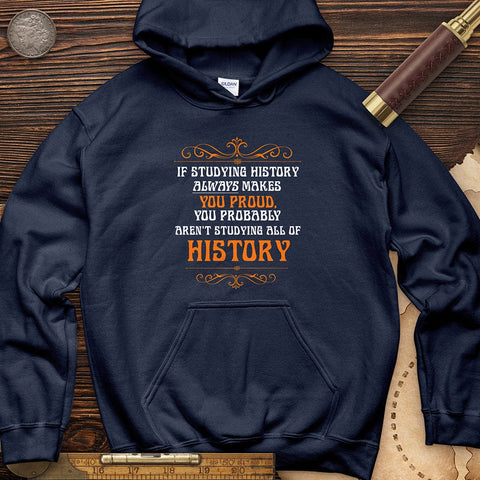 Studying History Hoodie Navy / S