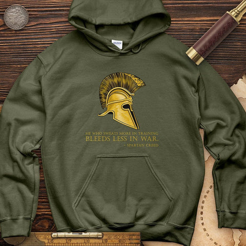Sweat More Bleed Less Hoodie Military Green / S