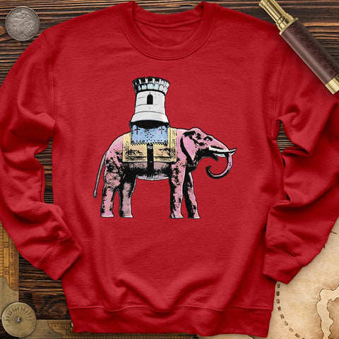 The Elephant And The Castle Crewneck Red / S