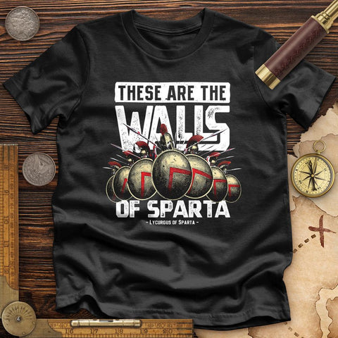 The Walls Of Sparta High Quality Tee Black / S