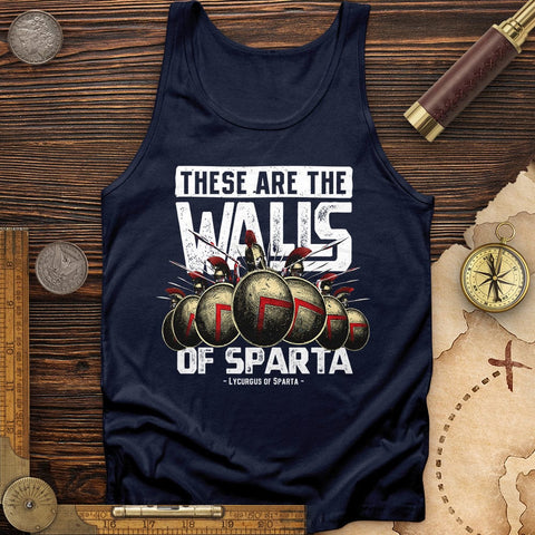 The Walls Of Sparta Tank Navy / XS
