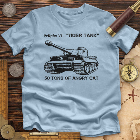 Tiger Tank High Quality Tee Light Blue / S