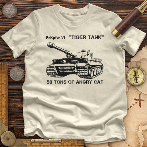 Tiger Tank High Quality Tee Natural / S
