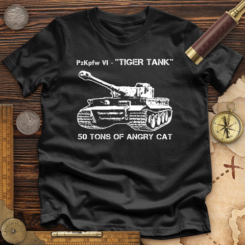 Tiger Tank High Quality Tee Black / S
