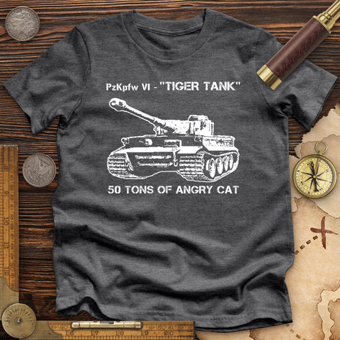 Tiger Tank High Quality Tee Dark Grey Heather / S