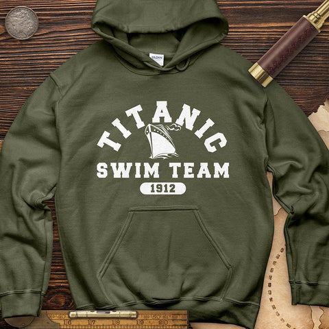 Titanic Swim Team Hoodie Military Green / S