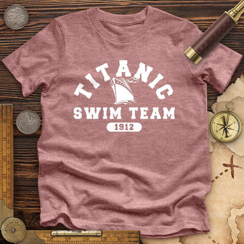Titanic Swim Team Premium Quality Tee Heather Mauve / S