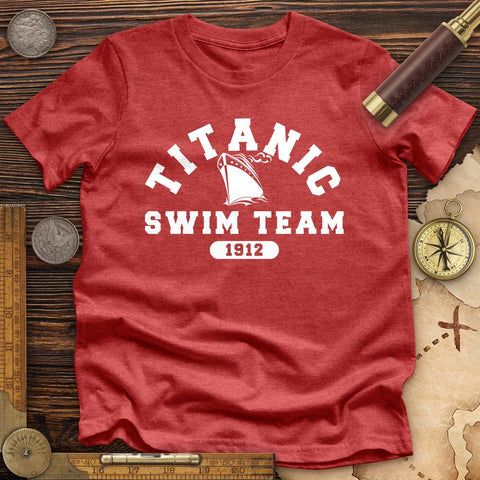 Titanic Swim Team Premium Quality Tee Heather Red / S