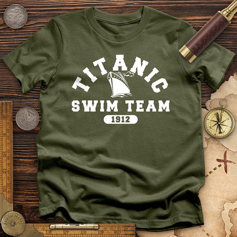 Titanic Swim Team T-Shirt Military Green / S