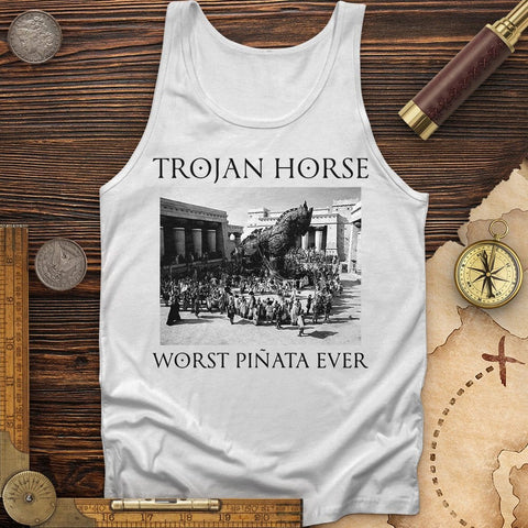 Trojan Horse Pinata Tank White / XS