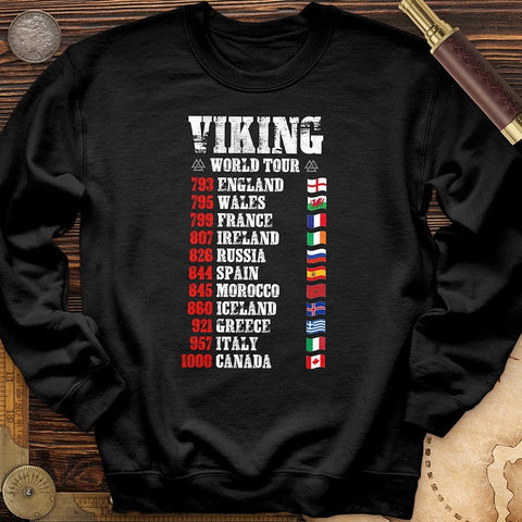 Viking World Tour Crewneck S / Black