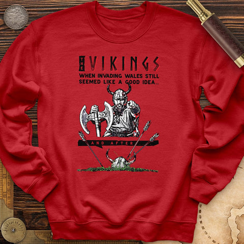 Vikings Never Defeated Wales Crewneck