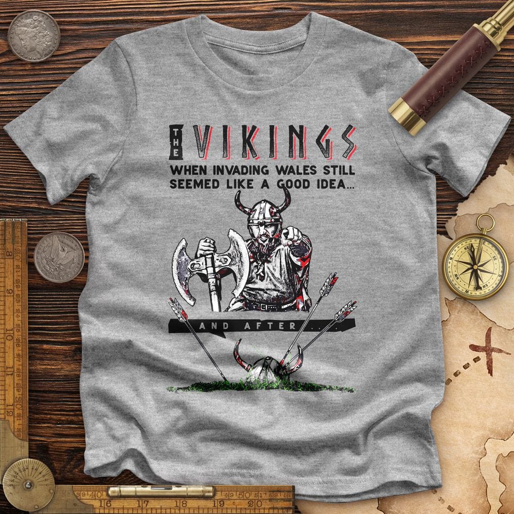 Vikings Never Defeated Wales Premium Tee
