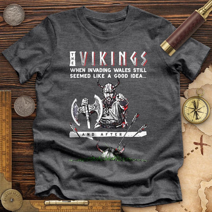 Vikings Never Defeated Wales Premium Tee