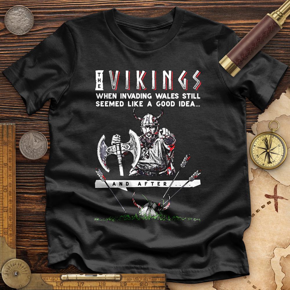 Vikings Never Defeated Wales Premium Tee