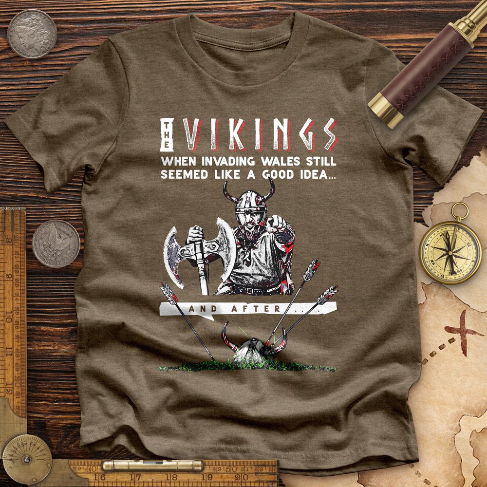 Vikings Never Defeated Wales Premium Tee