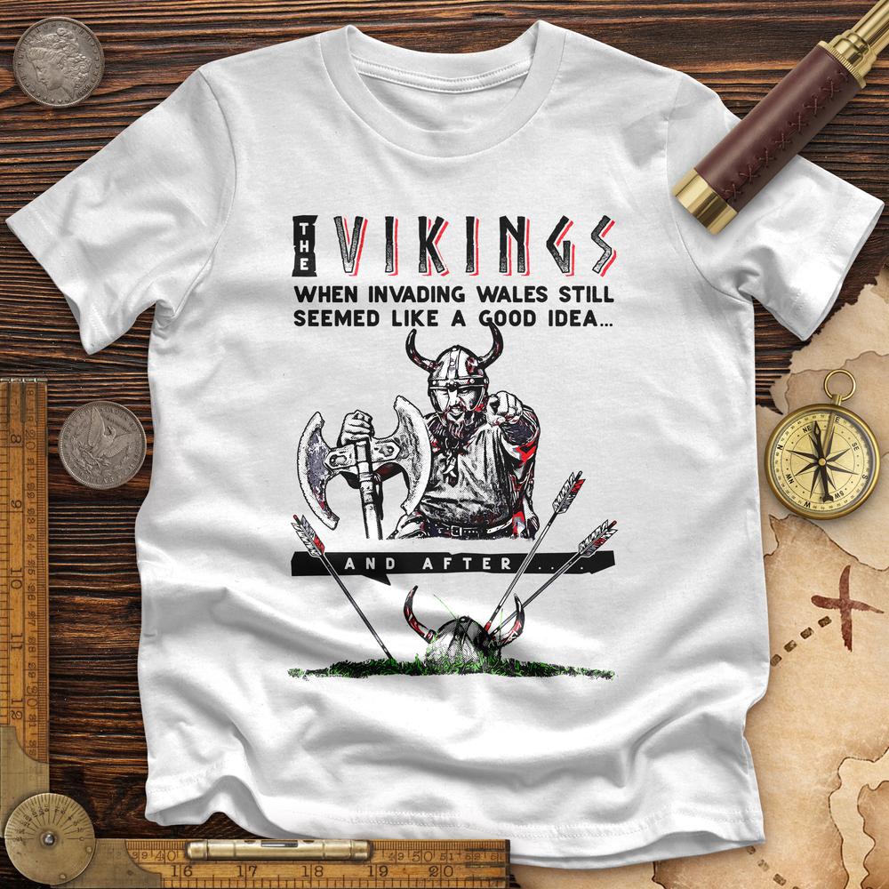 Vikings Never Defeated Wales Premium Tee