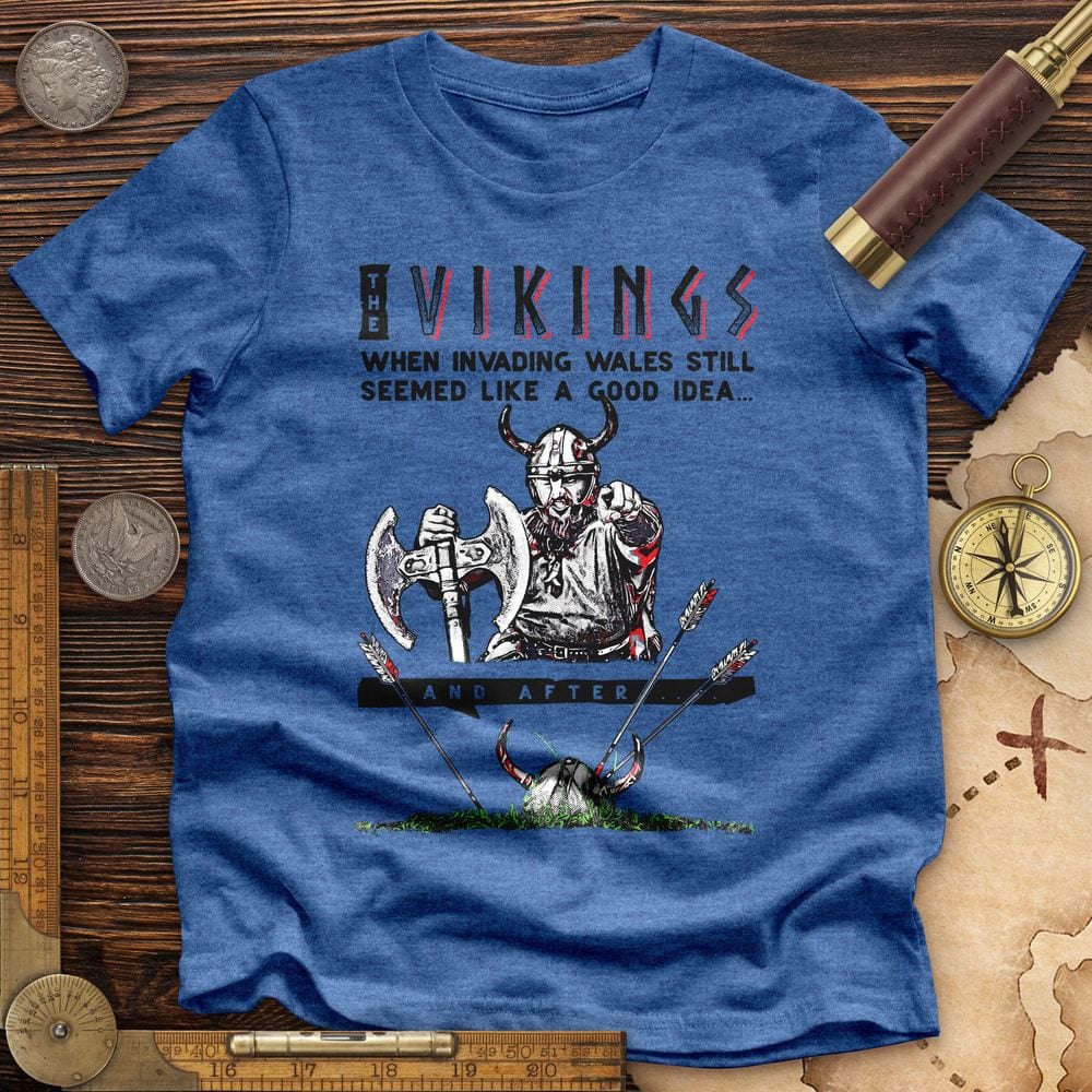 Vikings Never Defeated Wales Premium Tee