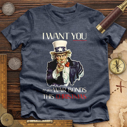 War Bonds Premium Quality Tee Heather Navy / S