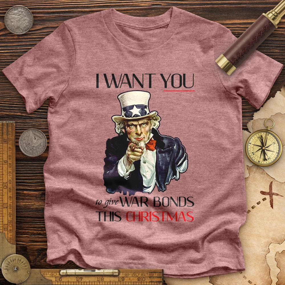 War Bonds Premium Quality Tee Heather Mauve / S