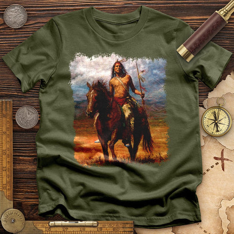 Warrior Horse T-Shirt Military Green / S