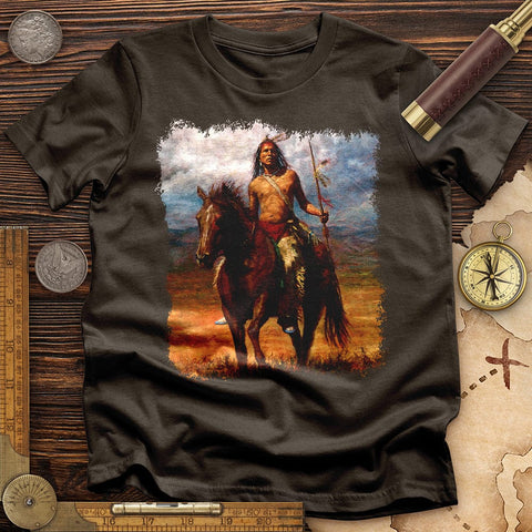 Warrior Horse T-Shirt Dark Chocolate / S